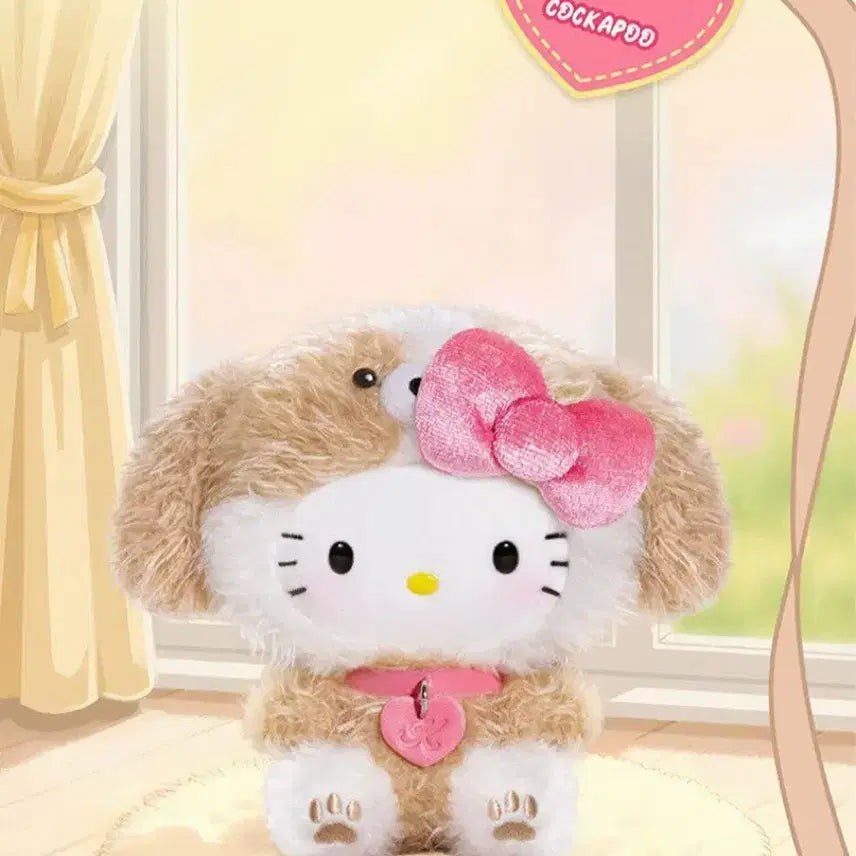 [BUNJANG] Toptal Sanrio Hello Kitty Figure Puppy Party Keyring / [미개봉 새상품] 탑토이 산리오 헬로키티 피규어 퍼피 파티 강아지 인형 키링