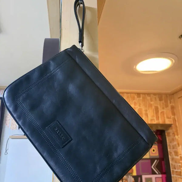 [BUNJANG] Bally Leather Clutch Bag - Black / 발리 클러치백 블랙