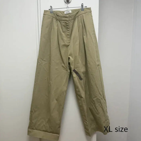 [BUNJANG] ETHOS Wide Pants Beige XL / ETHOS 와이드 팬츠 베이지 XL 사이즈