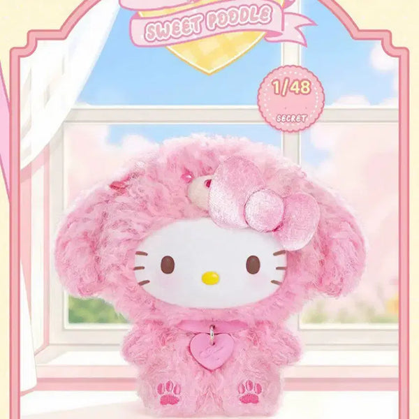 [BUNJANG] Topttoy Sanrio Hello Kitty Figure Puppy Party Dog Plush Keyring (Sealed) / [미개봉 새상품] 탑토이 산리오 헬로키티 피규어 퍼피 파티 강아지 인형 키링