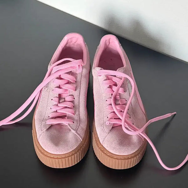 [BUNJANG] Puma Suede Platform Pink Women's Shoes 245mm / 푸마 스웨이드 플랫폼 핑크 245