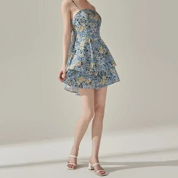 [BUNJANG] Vicky Vander Flower Romper / (한번착용) 비키니밴더 플라워 롬퍼