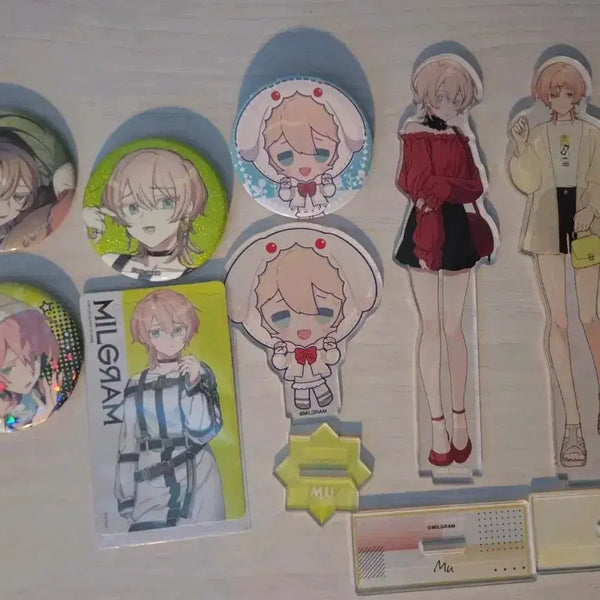 [BUNJANG] MILGRAM Kusunoki Mui Album Exclusive Can Badge Bundle Set / (일괄가격)쿠스노키 무우 아크스 앨범특전 캔뱃지 밀그램 MILGRAM