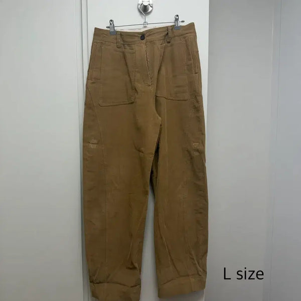 [BUNJANG] Ethos Corduroy Cargo Pants - Beige, Size L / 에토스 코듀로이 카고 팬츠 L 사이즈