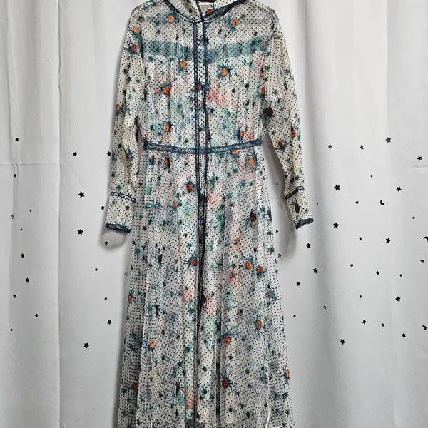 [BUNJANG] Obzee Floral Long Dress / 오브제 꽃무늬 롱 원피스 88