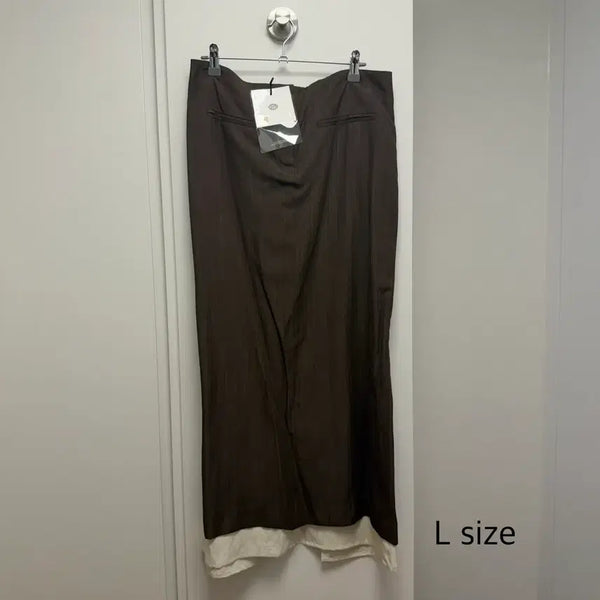 [BUNJANG] Ethos Brown Long Skirt L Size / 에토스 브라운 롱 스커트 L 사이즈