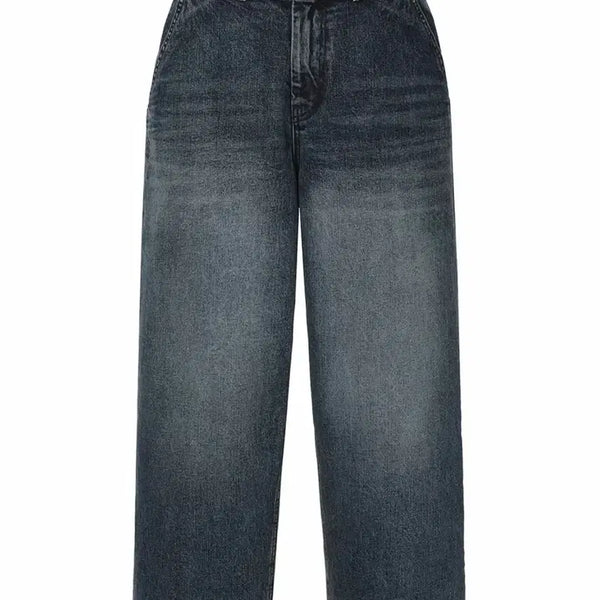 [BUNJANG] Third Time Balloon Baggy Jeans Deep Blue XS / 쓰리타임즈 벌룬 배기진 딥블루 xs