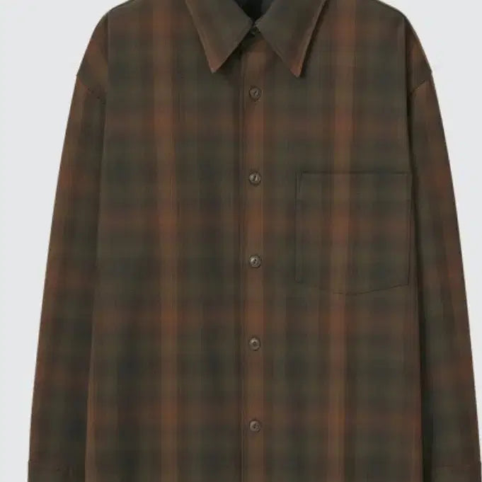 [BUNJANG] Uniqlo U Yurari Checkered Shirt / [M] 유니클로 U 유라리 체크셔츠