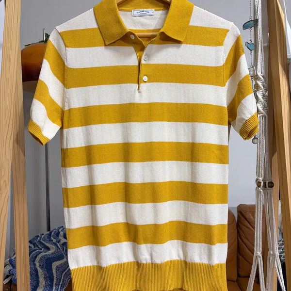 [BUNJANG] Cambridge Members Color T-shirt Pique Shirt M / 캠브리지멤버스 카라티셔츠 피케셔츠 95