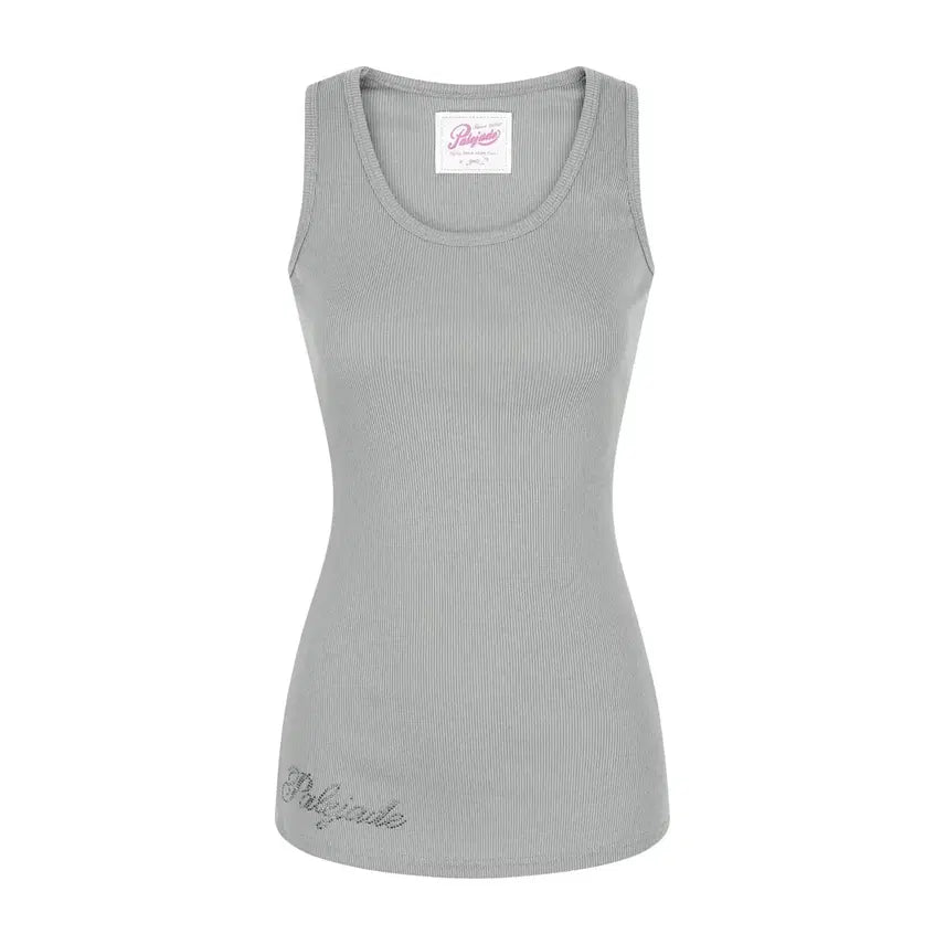 [BUNJANG] F veleid Basic Long Cubic Sleeveless Charcoal / 페일제이드 베이직 롱 큐빅 슬리브리스 차콜