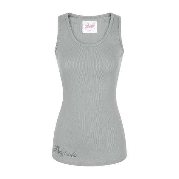 [BUNJANG] F veleid Basic Long Cubic Sleeveless Charcoal / 페일제이드 베이직 롱 큐빅 슬리브리스 차콜