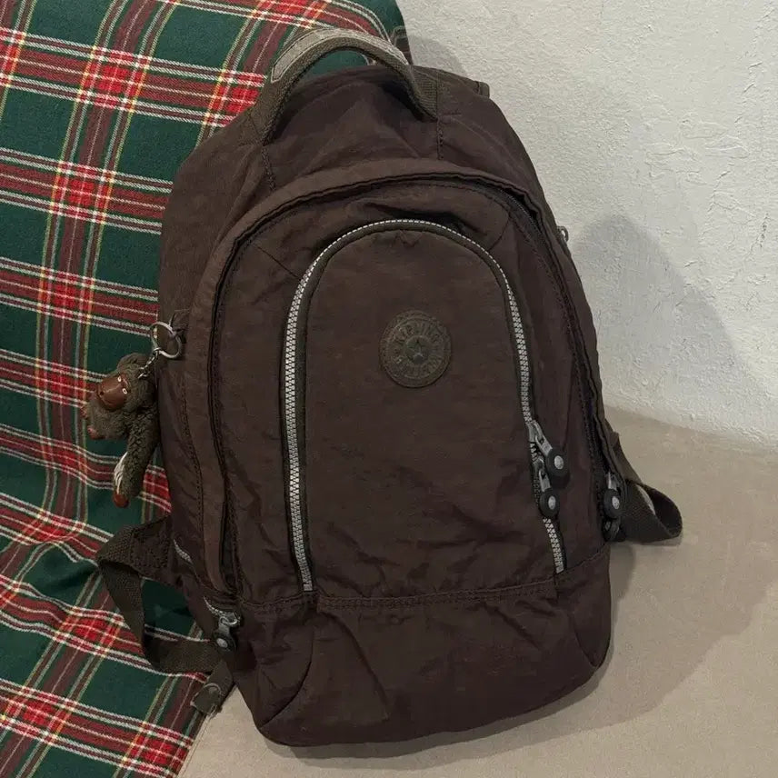 [BUNJANG] Kipling Chocolate Backpack (Morigirl, Y2K Style) / 키플링 백팩 초콜릿 (모리걸,Y2K 스타일)