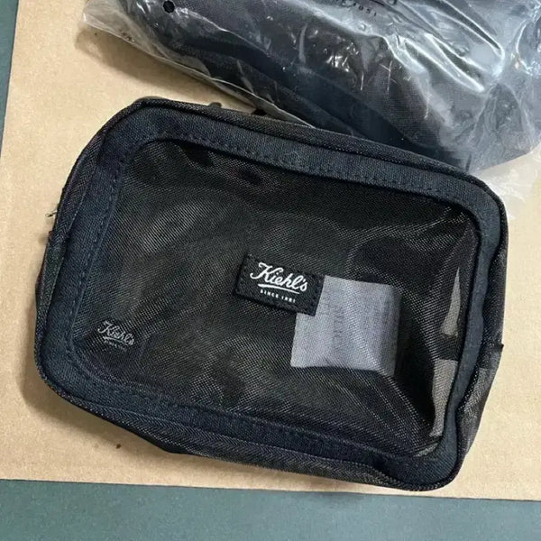 [BUNJANG] Kiehl's Black Mesh Pouch / 키엘 블랙 메쉬 파우치