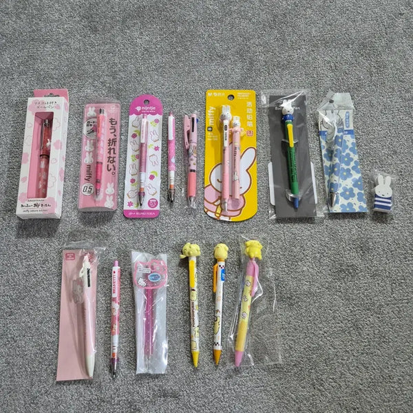 [BUNJANG] Sanrio & Miffy Character Mechanical Pencils, Ballpoint Pens, and Erasers / [일본정품] 미피 보리스 헬로키티 폼폼푸린 샤프 볼펜 지우개