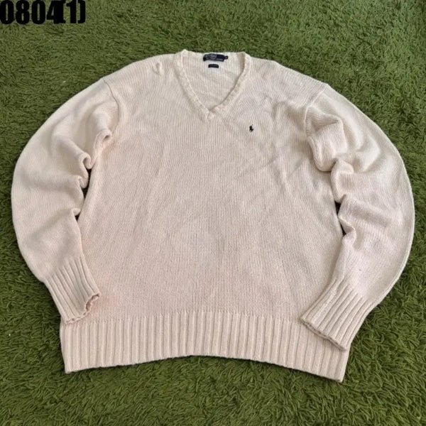[BUNJANG] Polo Ralph Lauren Knit Beige LL / 폴로 랄프로렌 니트 베이지 LL