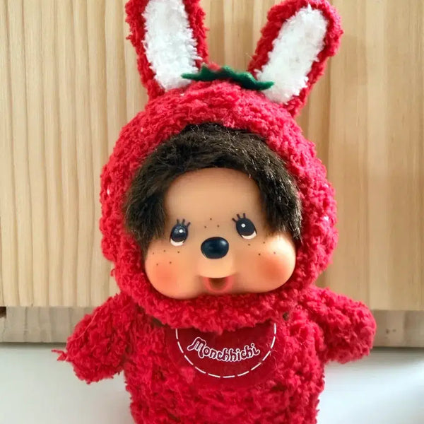[BUNJANG] Custom Strawberry Monchhichi Doll / 커스텀 딸기 몬치치