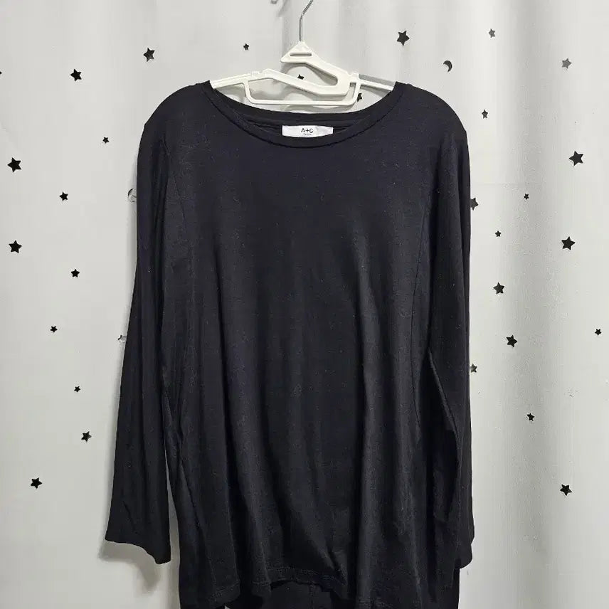 [BUNJANG] A+G Long Sleeve T-Shirt Black / A+G 긴팔티 블랙 77