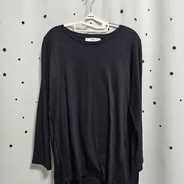 [BUNJANG] A+G Long Sleeve T-Shirt Black / A+G 긴팔티 블랙 77