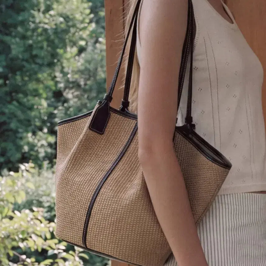 [BUNJANG] Folnua Mini Pli Bag - Lapia (Beige) / 폴뉴아 folnua 플리백 라피아 미니백 미니플리백