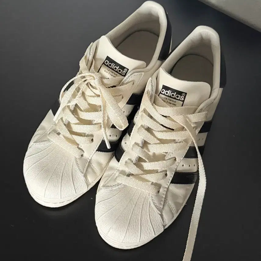 [BUNJANG] Adidas Superstar Sneakers (Cream White / 245) / 아디다스 슈퍼스타 운동화 (흰색(크림)/245)