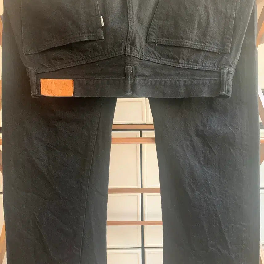 [BUNJANG] Pigbell 302 Black Denim Regular Fit Pants / 피그벨 302 블랙 데님