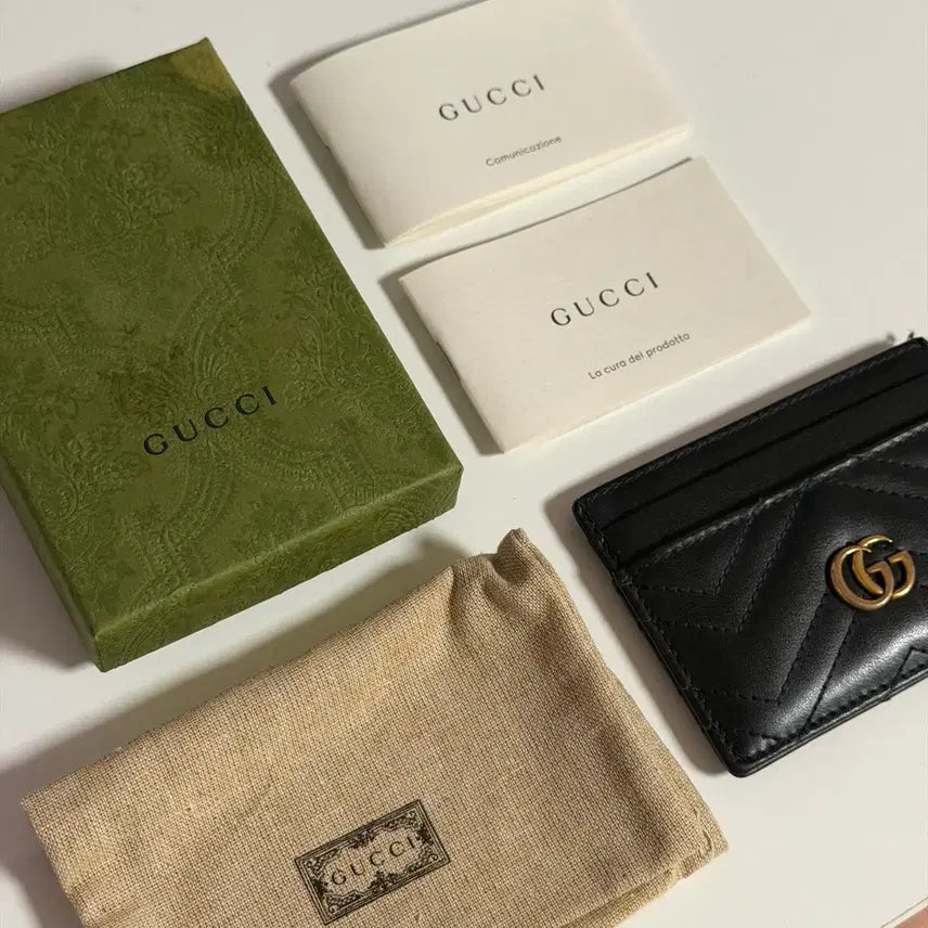 [BUNJANG] Gucci Marmont Black Card Holder / 구찌 마몽 카드지갑 블랙