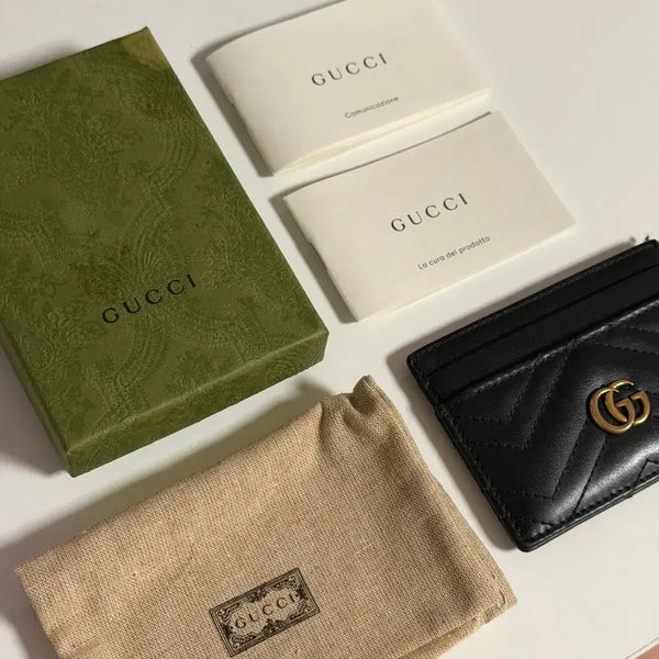 [BUNJANG] Gucci Marmont Black Card Holder / 구찌 마몽 카드지갑 블랙