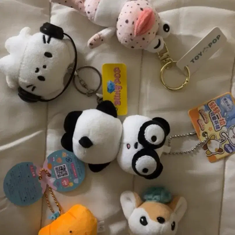 [BUNJANG] Bundle Set Cute Plush Keychains / 인형 일괄