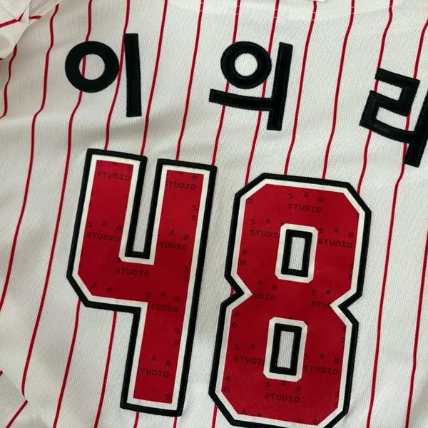 [BUNJANG] Kia Tigers Eui-ri Embroidered Jersey Size 105 / 기아타이거즈 브랜드데이 이의리 자수마킹 105