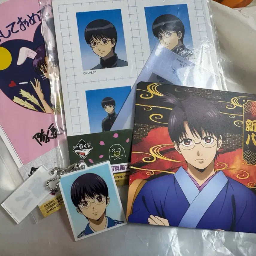 [BUNJANG] Gintama Yoshirawa Great Fire Arc Sanjyo Ichiban Kuji Shinpachi Set (+ Tsuu Postcard) / 은혼 요시와라 대염상 삼젯 제일복권 신파치 세트(+츠우엽서)