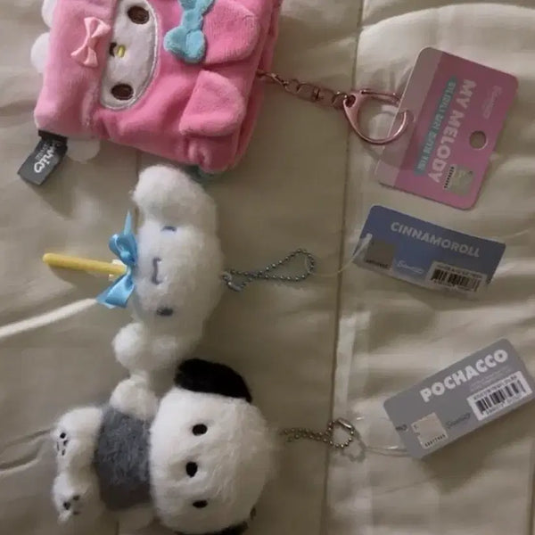 [BUNJANG] Sanrio My Melody, Cinnamoroll, Pochacco Keyring Set / 산리오 마이멜로디/시나모롤/포차코 키링 세트
