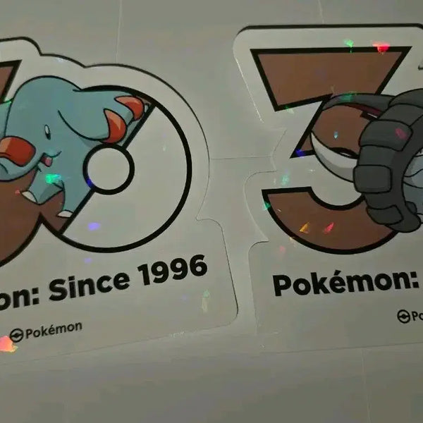[BUNJANG] Pokemon 30th Anniversary Large Logo Sticker Collection Cocori & Corigap / 포켓몬스터 30주년 대형 로고 스티커 컬렉션 코코리&코리갑