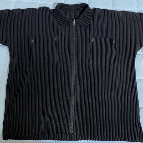 [BUNJANG] Homme Plissé Flip Shirt Black 4 / 옴므플리세 플립 셔츠 블랙 4