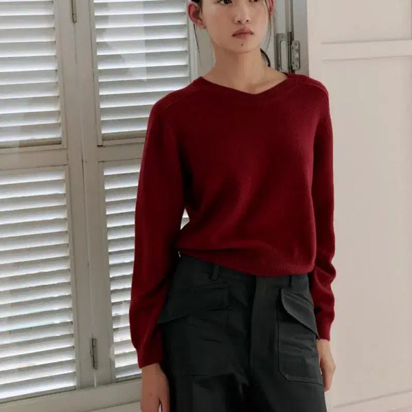 [BUNJANG] Park Too Minoi V-Neck Knit / 파크투 Minoi v-neck knit 니트