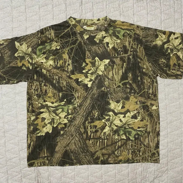 [BUNJANG] MOSSY OAK RealTree Camo Short Sleeve T-Shirt 2XL / 리얼트리 카모 반팔 티셔츠 빈티지 2XL MOSSY OAK