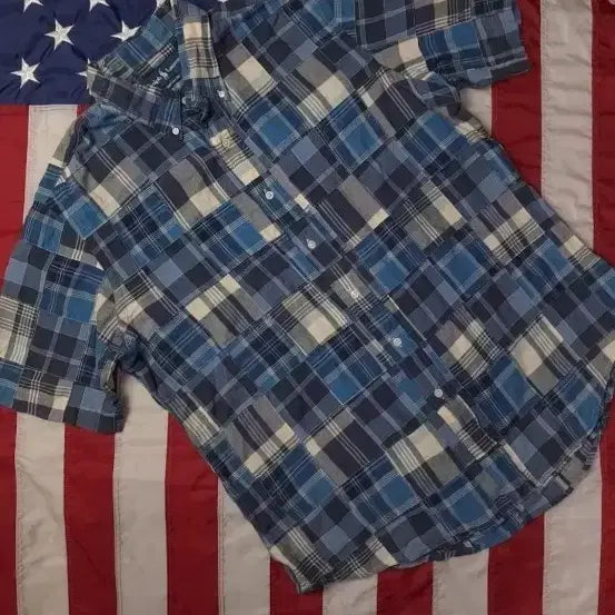[BUNJANG] Polo Ralph Lauren Madras Patchwork Shirt XL / (XL)오리지날 폴로 랄프로렌 마드라스 패치워크 셔츠 팝니다.
