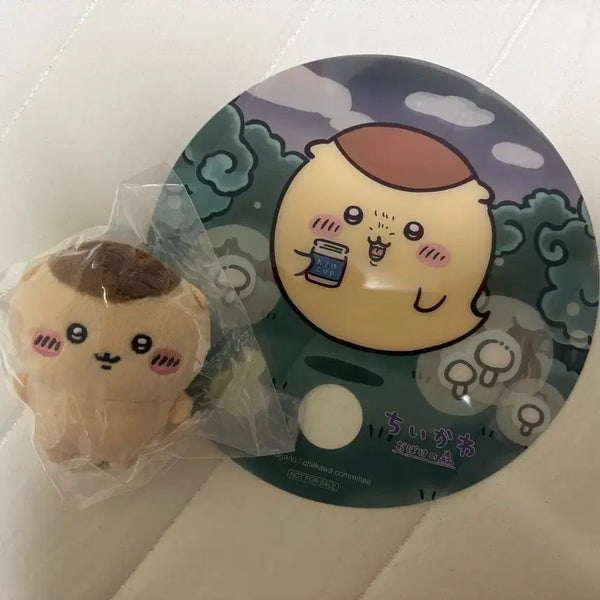 [BUNJANG] Kurimanju Sitting Plush + Ghost Forest Novelty Fan / 쿠리만쥬 가챠 앉은 누이 + 귀신의 숲 노벨티
