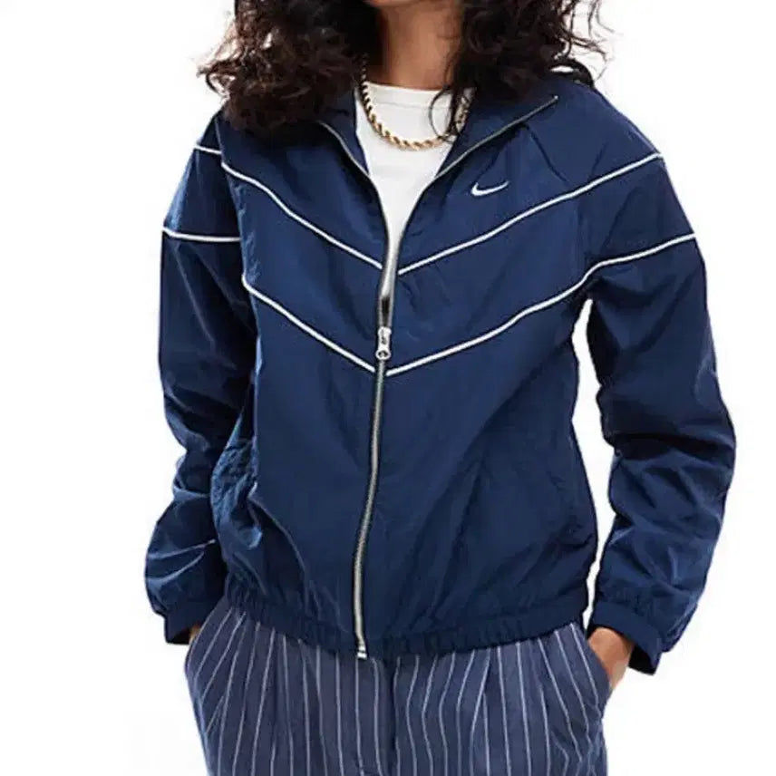 [BUNJANG] Nike Swoosh Windbreaker Navy / 나이키 스우시 바람막이 네이비