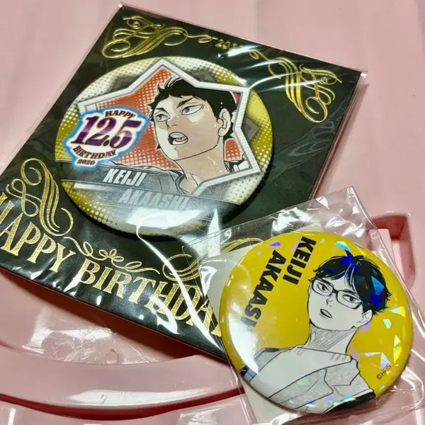 [BUNJANG] Haikyuu Akaashi Keiji 2020 Jump Shop Birthday All Star Badge Bundle Set / 하이큐 아카아시 2020 점프샵 생일 뱃지 올스타 뱃지 미개봉 일괄
