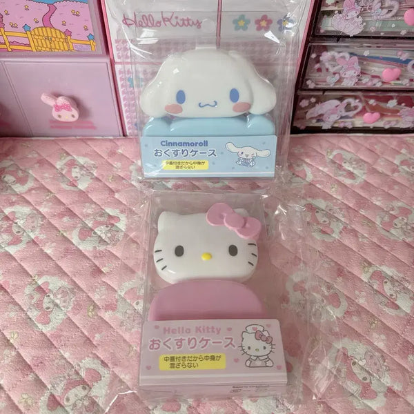 [BUNJANG] Sanrio Cinnamoroll/Hello Kitty Pill Case / 시나모롤/헬로키티 약케이스 약통 산리오