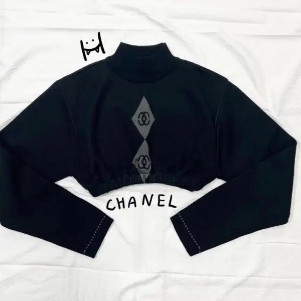 [BUNJANG] Chanel Vintage Cropped Knit / 샤넬 빈티지 크롭 니트