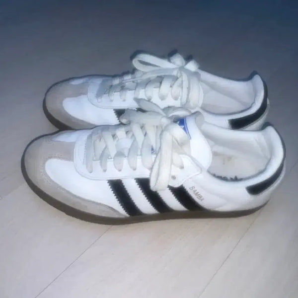 [BUNJANG] Adidas Samba White/Black Sneakers / 아디다스 삼바 흰검 스니커즈
