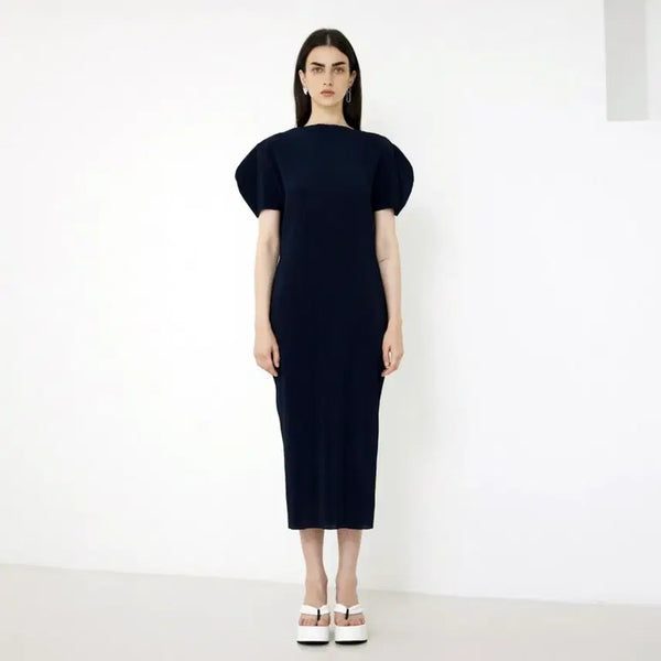 [BUNJANG] EKHON Dolce Vita Dress Navy / 에콘(EKHON) 돌체 비타 원피스 55-66