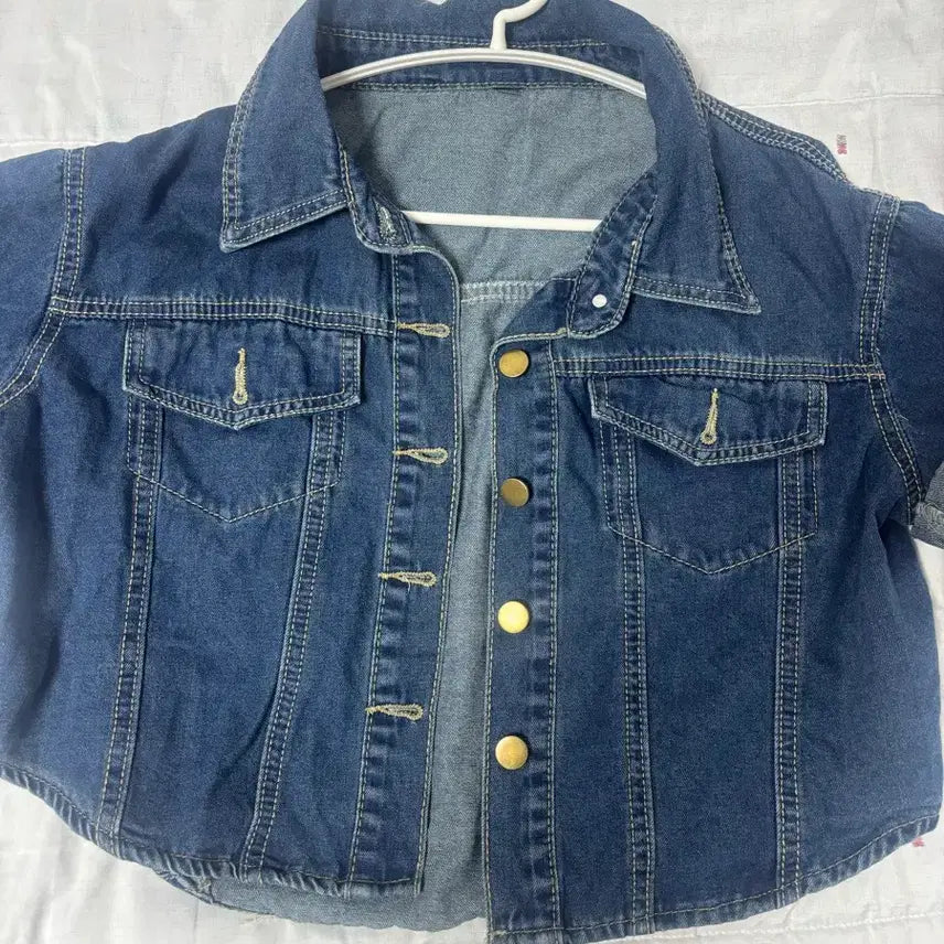 [BUNJANG] Cropped Denim Jacket / 크롭 청자켓 데님 자켓