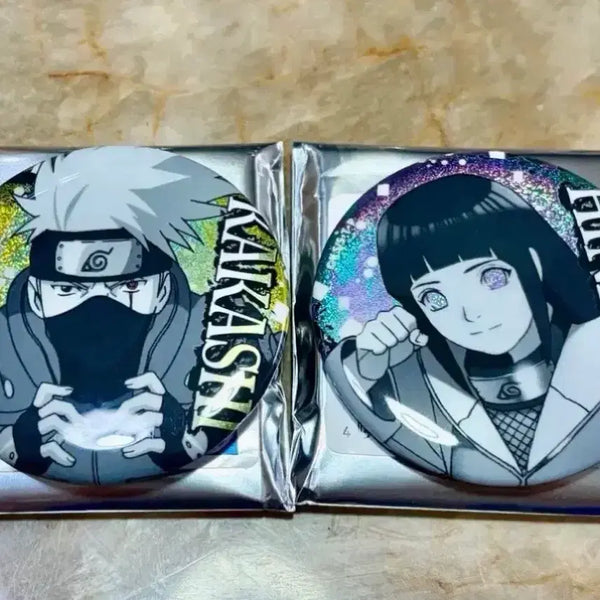 [BUNJANG] Naruto Kakashi Hinata Badge Bundle Set / 새상품 일괄) 나루토 ) 카카시 히나타 뱃지 캔뱃지
