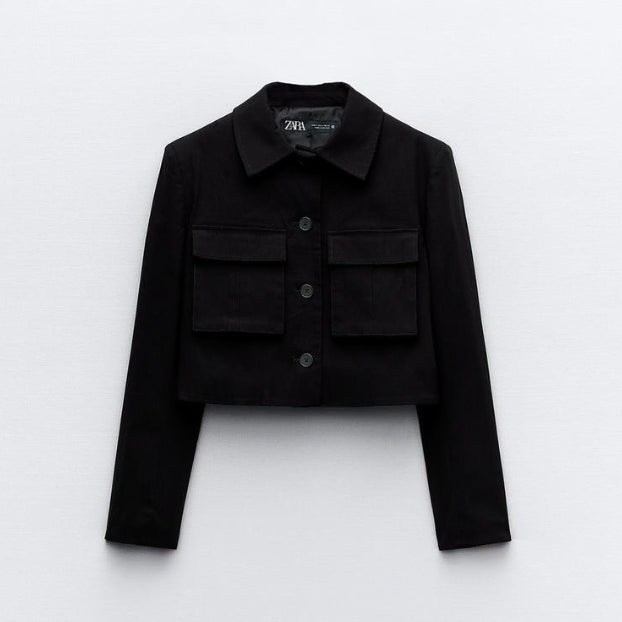 [BUNJANG] Zara Collar Short Jacket / [S] 자라 카라 쇼트 자켓