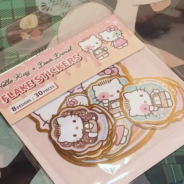 [BUNJANG] Hello Kitty Stickers 8 Types 30 Pieces / 헬로키티 스티커 8종 30피스(일본직수입상품)