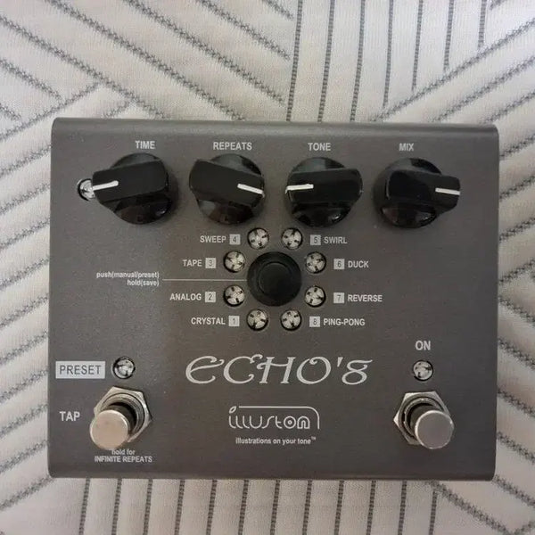 [BUNJANG] Illuston Echo'8 Delay Guitar Effect Pedal / Illuston ECHO'8 딜레이 기타 이펙터 페딜