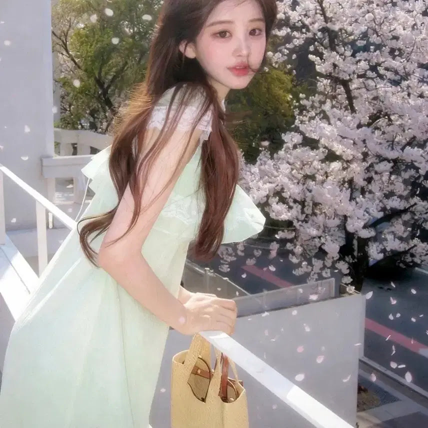 [BUNJANG] MilkCocoa Avenee Ebnie Mint Dress - Size S / 밀크코코아 제작 애브니 민트원피스 s사이즈