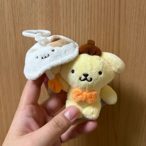 [BUNJANG] Sanrio Pompompurin Umbrella Keychain / 산리오 폼폼푸린 우산 키링